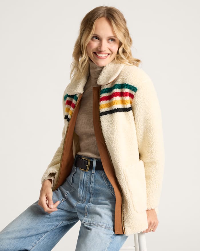 WOMEN'S GLACIER SUNSET SHERPA FLEECE JACKET